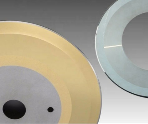 0.1mm-6.0mm ঢেউতোলা কাগজ বৃত্তাকার স্লিটিং ছুরি HRC40-68 কঠোরতা