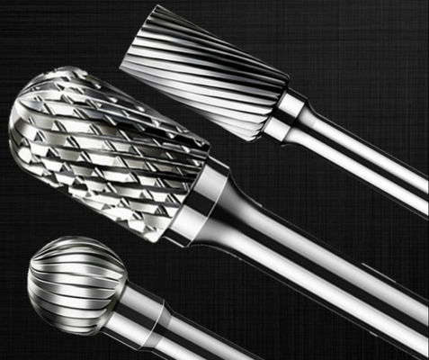 বল বিয়ারিং মেশিন ঘূর্ণমান টংস্টেন কার্বাইড Burr শঙ্কু গাছ আকৃতি পরিধান প্রতিরোধের