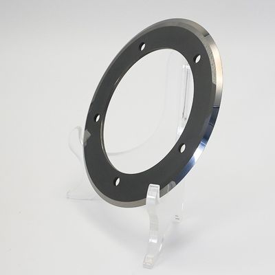 ছয় গর্তের অর্ধ-কাটা বৃত্তাকার ব্লেড অর্ধ-কাটা বৃত্তাকার ছুরি কার্বাইড বৃত্তাকার শিল্প ব্লেড পূর্ণ এবং অর্ধ-কাটা মেশিনের জন্য