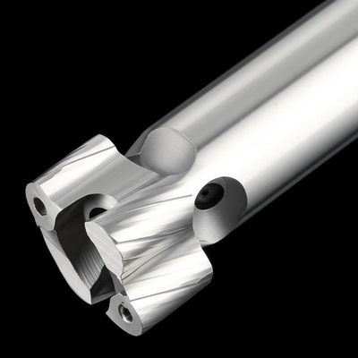 Hrc 45 রিভার্স ফ্লুট কার্বাইড ফিনিশিং এন্ড মিল কাটার 40mm 16mm শ্যাঙ্ক টাইপ