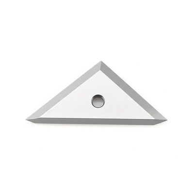 কাস্টম সিমেন্টেড টাংস্টেন কার্বাইড অ্যালোয় ত্রিভুজ একক ছিদ্র পজিশনিং ব্লেড ফ্যাব্রিক ফিল্ম স্লিটিং শিল্প মেশিন ছুরি