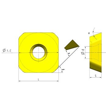 উচ্চ স্থিতিশীলতার জন্য 20° কোণ ±0.025 সহনশীলতা এবং 13.308 মিমি দৈর্ঘ্য সহ নির্ভুল CNC মিলিং সন্নিবেশ