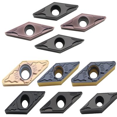 উচ্চ তাপমাত্রা খাদ কাটার জন্য 35° কোণ V এবং 7° কোণ C সঙ্গে যথার্থ ডিজাইন VCMT CNC সন্নিবেশ