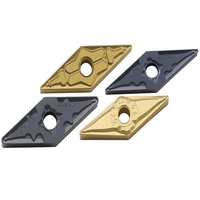 ভিএনএমজি মডেল সিএনসি ইনসার্ট স্বয়ংক্রিয় প্রক্রিয়াকরণের জন্য ডাবল সাইডেড চিপ ব্রেকার গ্রুভ সহ