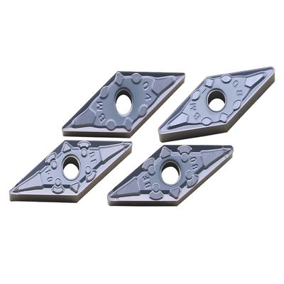 ভিএনএমজি মডেল সিএনসি ইনসার্ট স্বয়ংক্রিয় প্রক্রিয়াকরণের জন্য ডাবল সাইডেড চিপ ব্রেকার গ্রুভ সহ