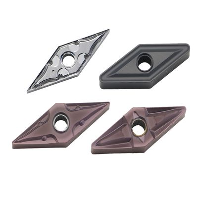 ভিএনএমজি মডেল সিএনসি ইনসার্ট স্বয়ংক্রিয় প্রক্রিয়াকরণের জন্য ডাবল সাইডেড চিপ ব্রেকার গ্রুভ সহ