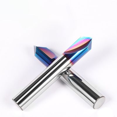 65° 2-ফ্লুট চ্যামফারিং টুল, স্টেইনলেস স্টিলের জন্য 90° অ্যাঙ্গেল টাংস্টেন কার্বাইড মিলিং কাটার