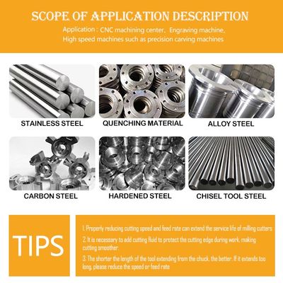 65° 2-ফ্লুট চ্যামফারিং টুল, স্টেইনলেস স্টিলের জন্য 90° অ্যাঙ্গেল টাংস্টেন কার্বাইড মিলিং কাটার