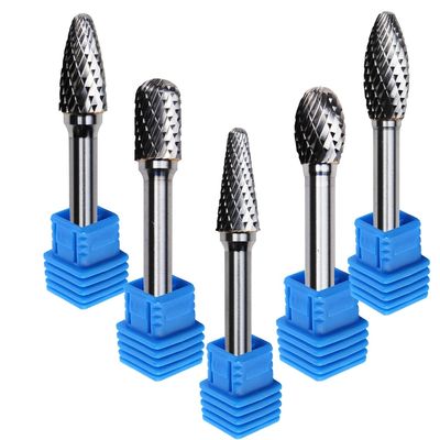 14 লং শ্যাঙ্ক সেট 3mm কার্বাইড রোটারি Burr পলিশিং জন্য