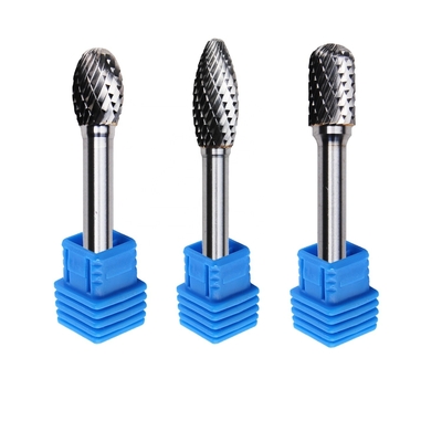14 লং শ্যাঙ্ক সেট 3mm কার্বাইড রোটারি Burr পলিশিং জন্য